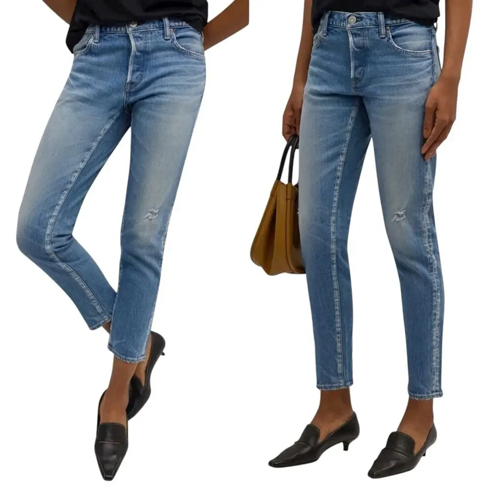 MOUSSY Kendall Tapered Straight Leg Ankle Jeans